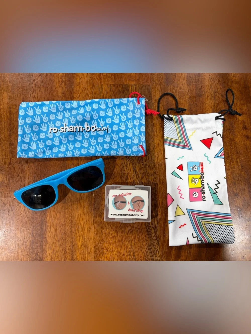 Ro-Sham-Bo Baby Sunglasses with Soft Pouch